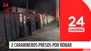 2 carabineros presos por robar con uniforme y radiopatrulla  24 Horas TVN Chile [upl. by Nylkoorb47]