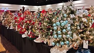 🎄Christmas in July🎄Lets Reminisce Festival of Trees 2023  Dearborn MI [upl. by Arannahs]