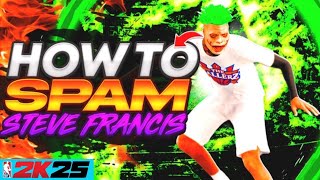 INDEPTH TUTORIAL ON HOW TO STEVE FRANCIS SPAM amp HOW TO LEFT STICK CANCEL MISDIRECTION ON NBA 2K25 [upl. by Nitsoj]