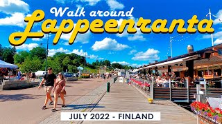 Walking around Lappeenranta July 2022 Finland 4K [upl. by Tioneb]