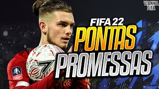 OS MELHORES PONTAS JOVENS PARA O MODO CARREIRA DO FIFA 22 [upl. by Ycnej]