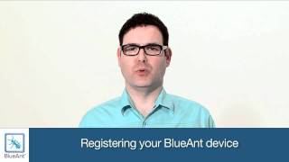 Register your BlueAnt device [upl. by Ailemaj]