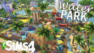 🌊 WATER PARK 🌴  Sims 4 Speed Build  NoCC [upl. by Ahsito]