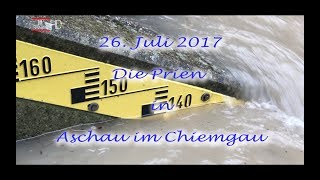 Prien Hochwasser  Aschau im Chiemgau Hochwasser [upl. by Anaujait]