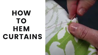 How To Hem Curtains [upl. by Yanehs]