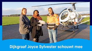 Dijkgraaf Joyce Sylvester vliegt mee voor de schouw [upl. by Enitsenrae]