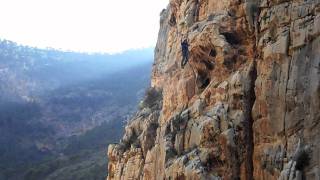 Espectacular Puenting from camino del rey El Chorromov [upl. by Ruth]