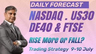 DAX amp FTSE100 Live Signals Trading Today  NASDAQ amp US30 Live Trading Today 910 JULY [upl. by Atinot]