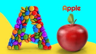 ABC Phonics Song  Toddlers learning video A for Apple ABC Song Nursery Rhymes Alphabet Song [upl. by Emelyne]