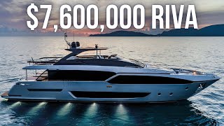 Touring a 7600000 Riva SuperYacht [upl. by Noni]