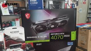 MSI GAMING X SUPER RTX 4070 12 GB SLIM NVIDIA EKRAN KARTLI OEM SIFIR SÄ°STEMLER [upl. by Phyl]