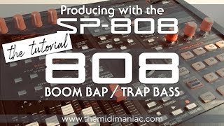 SP808 The 808 BASS TUTORIAL  TrapBoomBapDrumampBassBreakbeat [upl. by Endres]