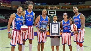 Harlem Globetrotters set 6 INSANE Guinness WORLD RECORDS in 1 day [upl. by Ibed699]