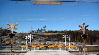 SJVästtrafik regional train on quotViskadalsbananquot from Borås C to Varberg crossing [upl. by Anait]