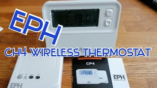 eph ch4 wireless thermostat  heating control made easy [upl. by Adehsor341]