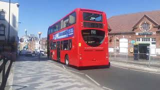 T121 LJ10HVA on the Bus Route 198 in Thornton Heath Station to ShrublandsBramble Close [upl. by Eelanej873]