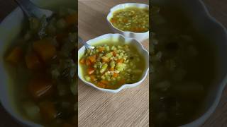 Vegetable Barley Soup 🌨️🧄🥕🥕✨ yummy food soup winter vegan vegetable [upl. by Nageet473]