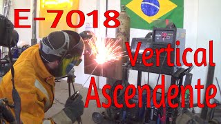 Como soldar con electrodo a tope en Vertical Ascendente Tutorial completo [upl. by Ewer]