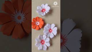 Easy paper flowerpaper craft diycraft ytshort shorts craft viralshort [upl. by Emylee]