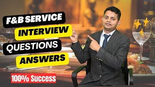 Food amp Beverage Interview Question amp Answer Captain Manager Waiter Interview [upl. by Lloyd]