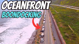 RV Camping With Oceanfront View Rincon Parkway [upl. by Christopher]