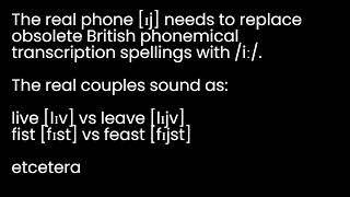 English transcriptions with long Vː mostly must be spelled as diphthongized Vw Vj [upl. by Eirrok]