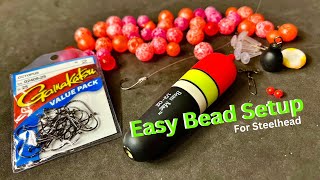 BEGINNERS Winter STEELHEAD Fishing SETUP  Float Fishing With Bobber amp Beads [upl. by Oleic105]