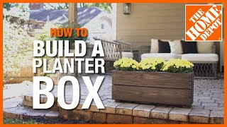 How to Build a Planter Box  The Home Depot [upl. by Anisor263]