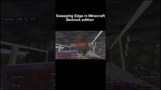 How to get sweeping edge in Minecraft bedrock edition minecraft [upl. by Noirret941]