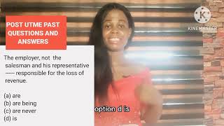 Post UTME Post UTME Past Questions Use of English [upl. by Calica]