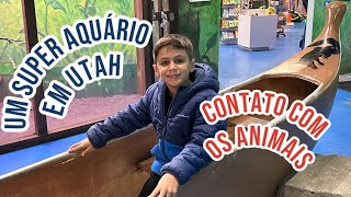 AQUÁRIO SEA QUEST EM UTAH  INTERAÇÃO COM OS BICHOS  Marcelli Rodrigues [upl. by Xino517]