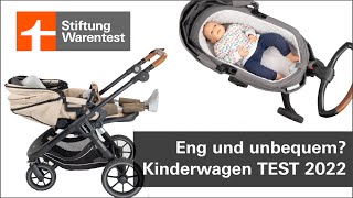 Test Kinderwagen 2022 Emmaljunga amp Stokke sind eng  unbequem Kombikinderwagen Stiftung Warentest [upl. by Tami]