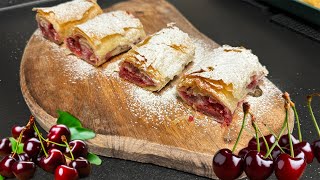 SLATKO POSNO i JEDNOSTAVNO  posna pita sa višnjama recept 🍒 [upl. by Debera905]