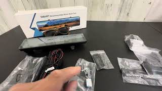 PORMIDO Triple Mirror Dash Cam 12 with Detached Front and in Car Camera Review [upl. by Atekram]