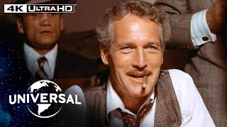 The Sting  Paul Newman Cons a Con Man in a HighStakes Poker Game in 4K HDR [upl. by Garnett]