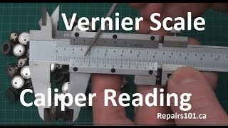 Vernier Scale Caliper Reading  Metric Imperial Decimal amp Imperial Fractions [upl. by Asiral175]