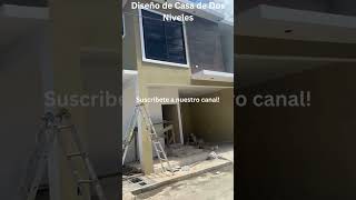 Como Construir una Casa de Dos Niveles e un Lote de 8x16 Mts [upl. by Laurie]