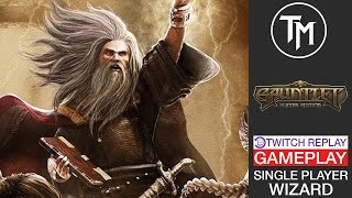 Gauntlet Slayer Edition Wizard  Single Player PS4 GAMEPLAY [upl. by Darreg]