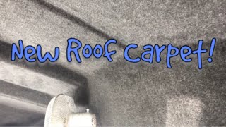 Van Life  Carpeting the Van Roof  VW AutoSleeper [upl. by Einoj907]