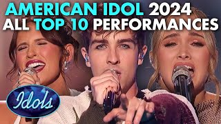 ALL AMERICAN IDOL TOP 10 PERFORMANCES 2024  Idols Global [upl. by Whatley48]