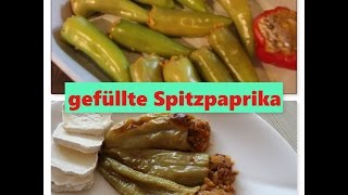 Low Carb  gefüllte Spitzpaprika mit CousCous  einfach und lecker [upl. by Jepson36]