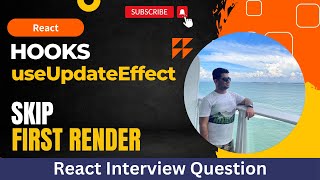 React useUpdateEffect custom hook  React skip first render  React Machine Coding [upl. by Enair871]