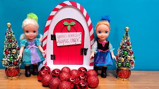 Christmas supplies  Elsa amp Anna toddlers are shopping  Barbie dolls [upl. by Jamnes]