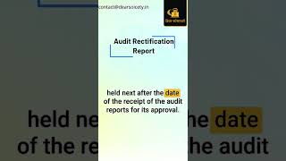 Audit Rectification Report [upl. by Yssirk]