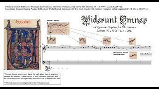 Leonin Organum Duplum quotViderunt Omnesquot comparative transcription [upl. by Prochoras896]