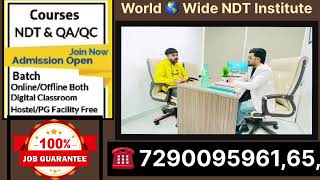 NDT Level 2 Training  Online NDT Course  NDT Course  NDT Jobs NDT certification wwndtis [upl. by Meelak]