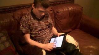 Nathan Angelman Syndrome Using the iPad [upl. by Ardnoek808]