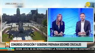 Congreso oposición y gobierno preparan sesiones cruciales por el presupuesto │N800│ 090924 [upl. by Icyac960]