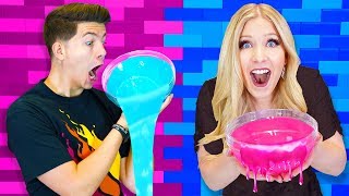 DIY Slime Challenge PrestonPlayz vs BriannaPlayz [upl. by Haem49]