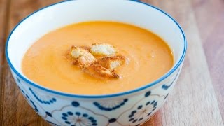 Easy Creamy Vegetable Soup Recipe [upl. by Ydorb]